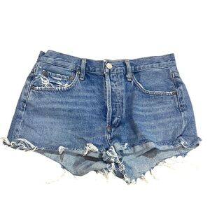 AGOLDE Parker Distressed Vintage Cut Off Jeans Sz 26 100% Organic Cotton